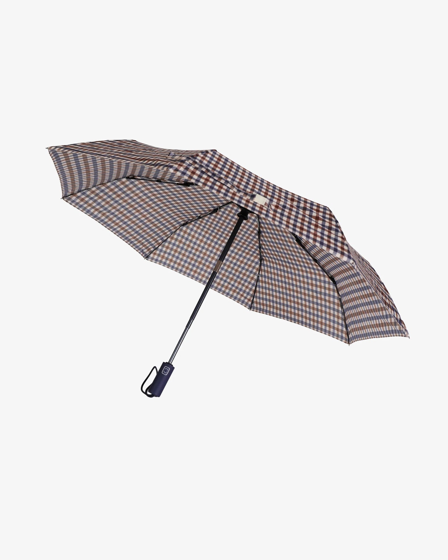 Aquascutum Iconic Pocket Umbrella - Club Check 28 | CHO | Designer Mens Umbrellas