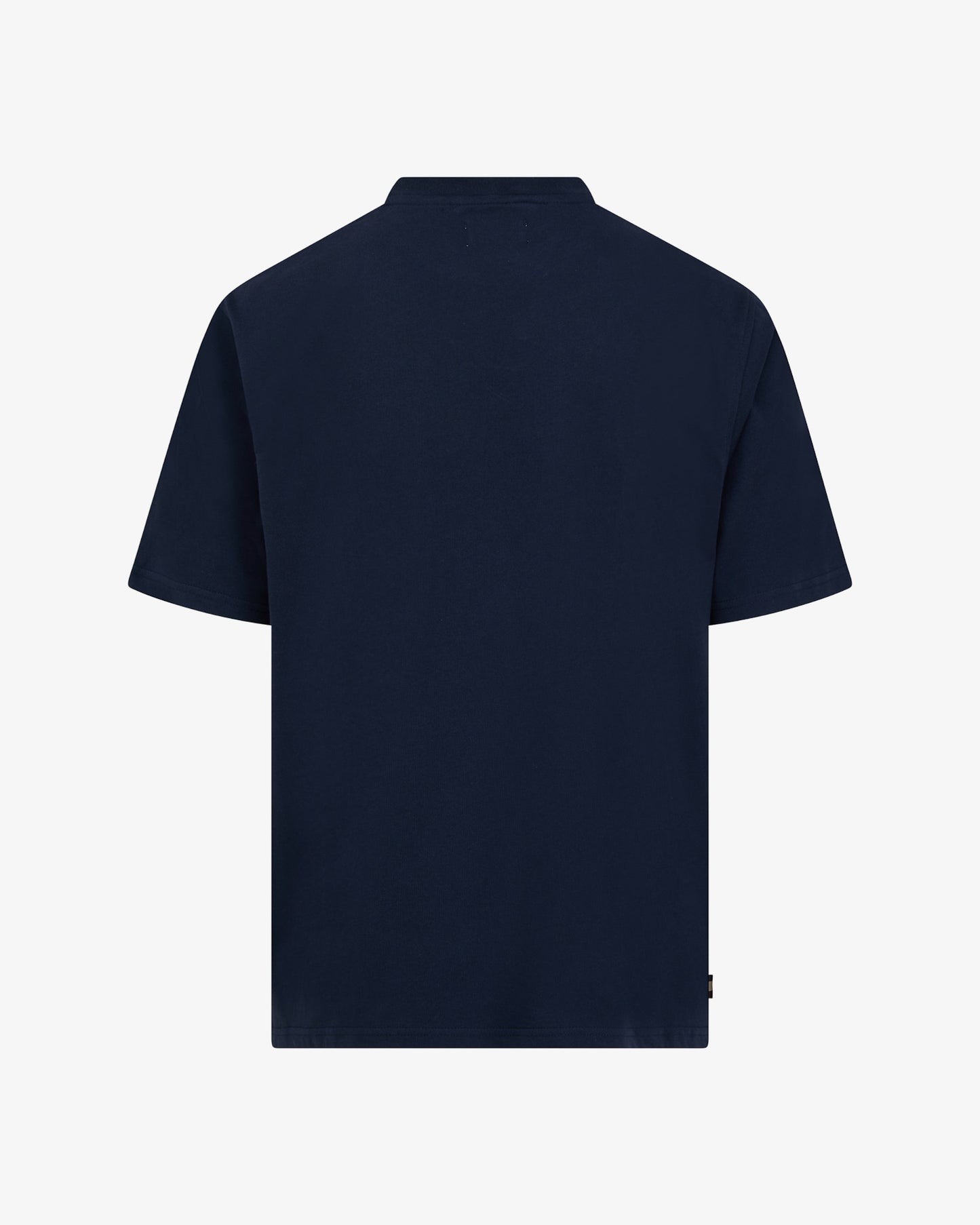 Aquascutum Mens Club Check Piping T-Shirt - Navy 11 | CHO | Designer Mens T-Shirts