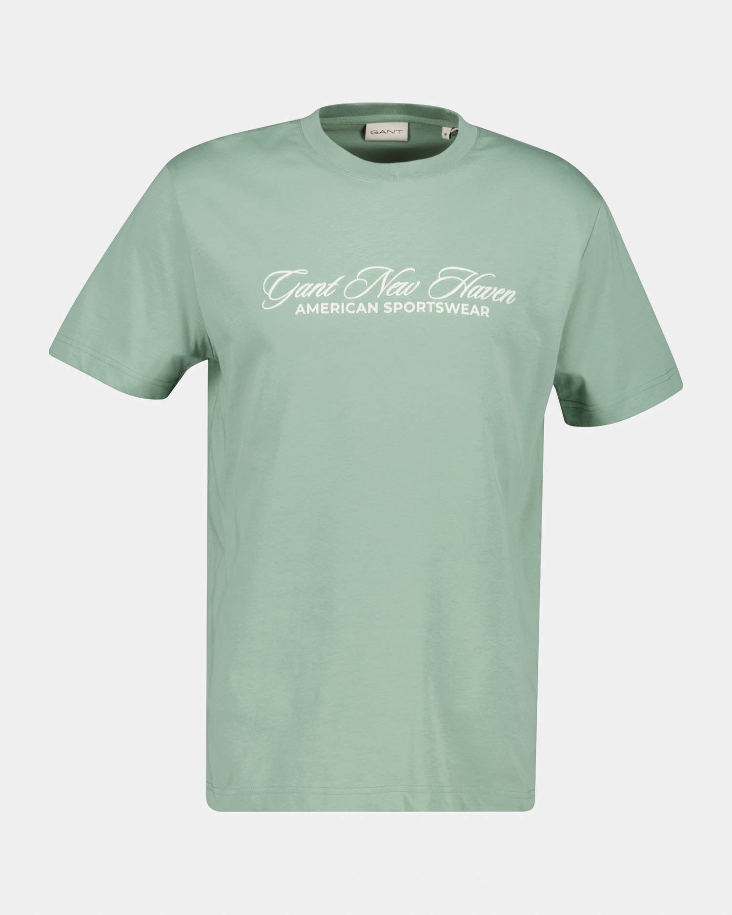 GANT Mens Logo Graphic Short Sleeve T-Shirt - 308 Surplus Mint | CHO | Designer Mens Short Sleeve T-Shirts