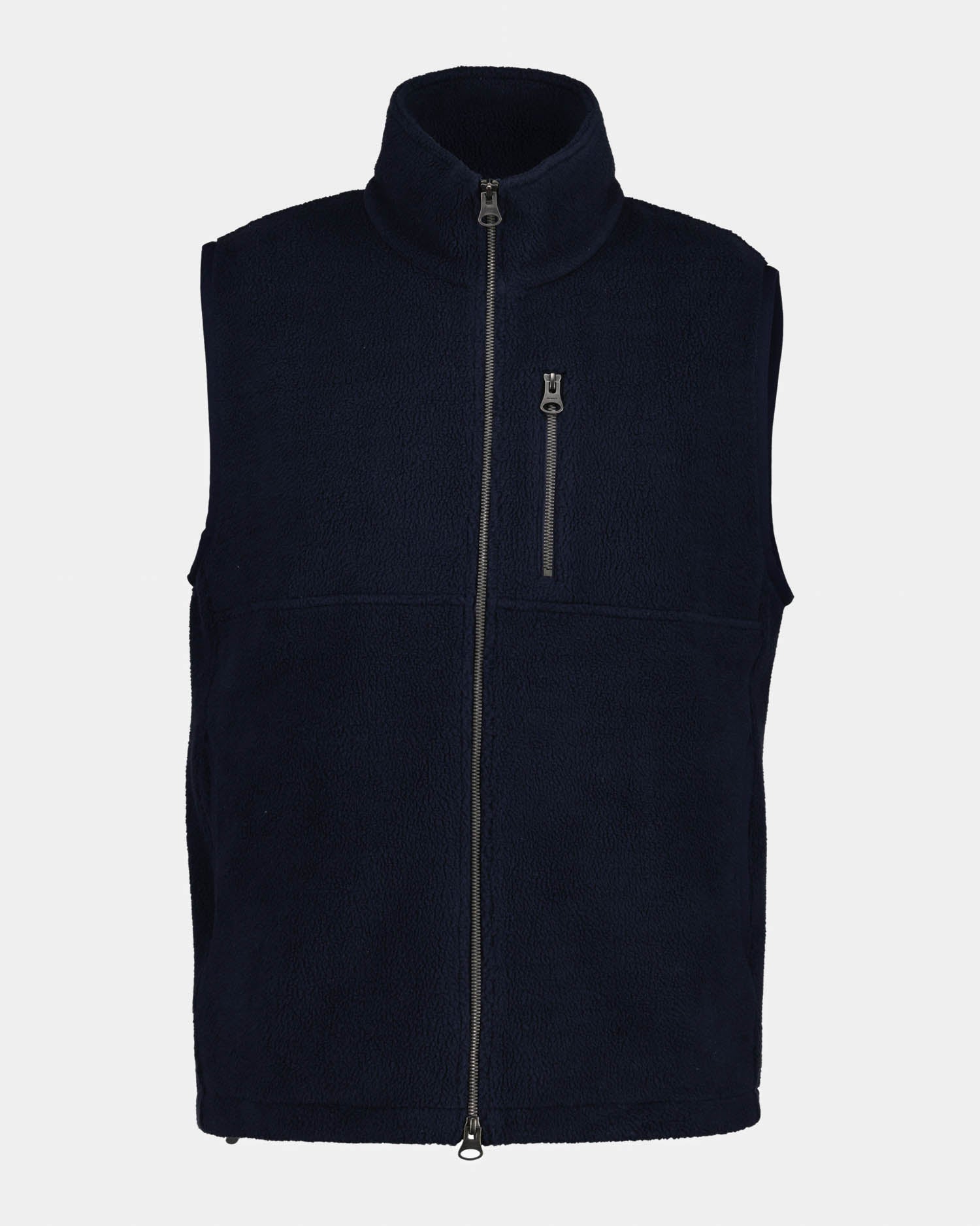 GANT Mens Fleece Gilet - 433 Evening Blue | CHO | Designer Mens Fleece Gilets