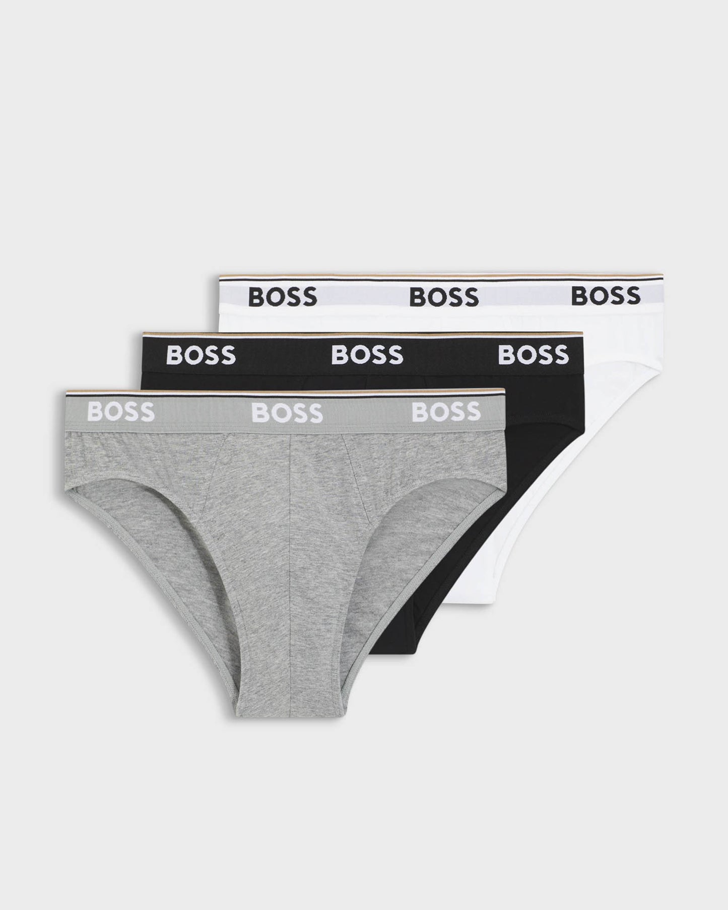BOSS Orange 3 Pack Mens Power Briefs - Assorted Pre 999 - CHO - Designer Mens Underwear
