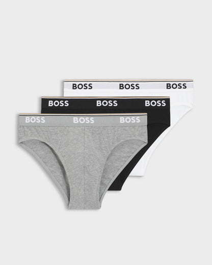 BOSS Orange 3 Pack Mens Power Briefs - Assorted Pre 999 - CHO - Designer Mens Underwear
