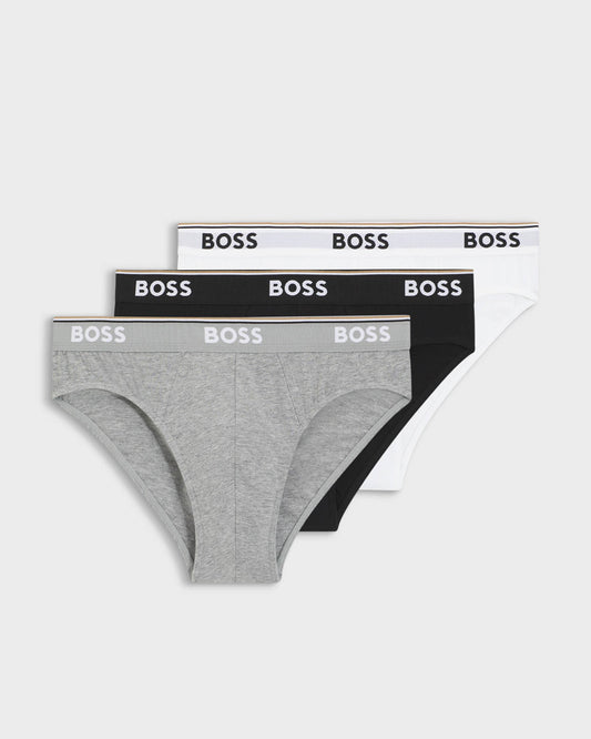 BOSS Orange 3 Pack Mens Power Briefs - Assorted Pre 999 - CHO - Designer Mens Underwear