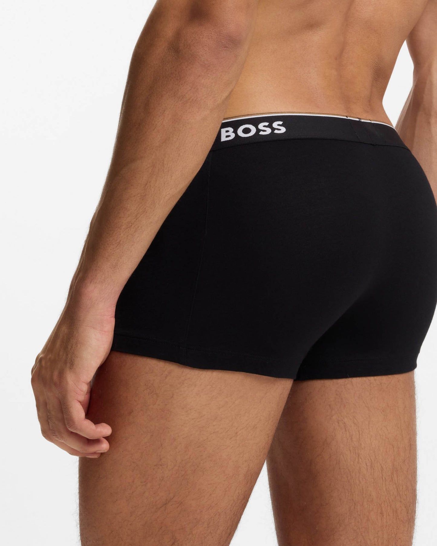 BOSS Orange 3 Pack Mens Power Trunks NOS - Open Grey 061 | CHO | Designer Mens Underwear