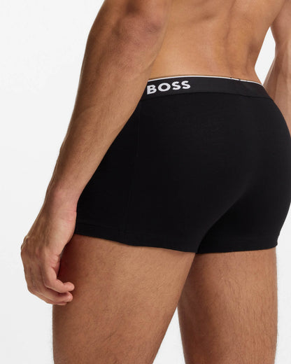BOSS Orange 3 Pack Mens Power Trunks NOS - Open Grey 061 | CHO | Designer Mens Underwear