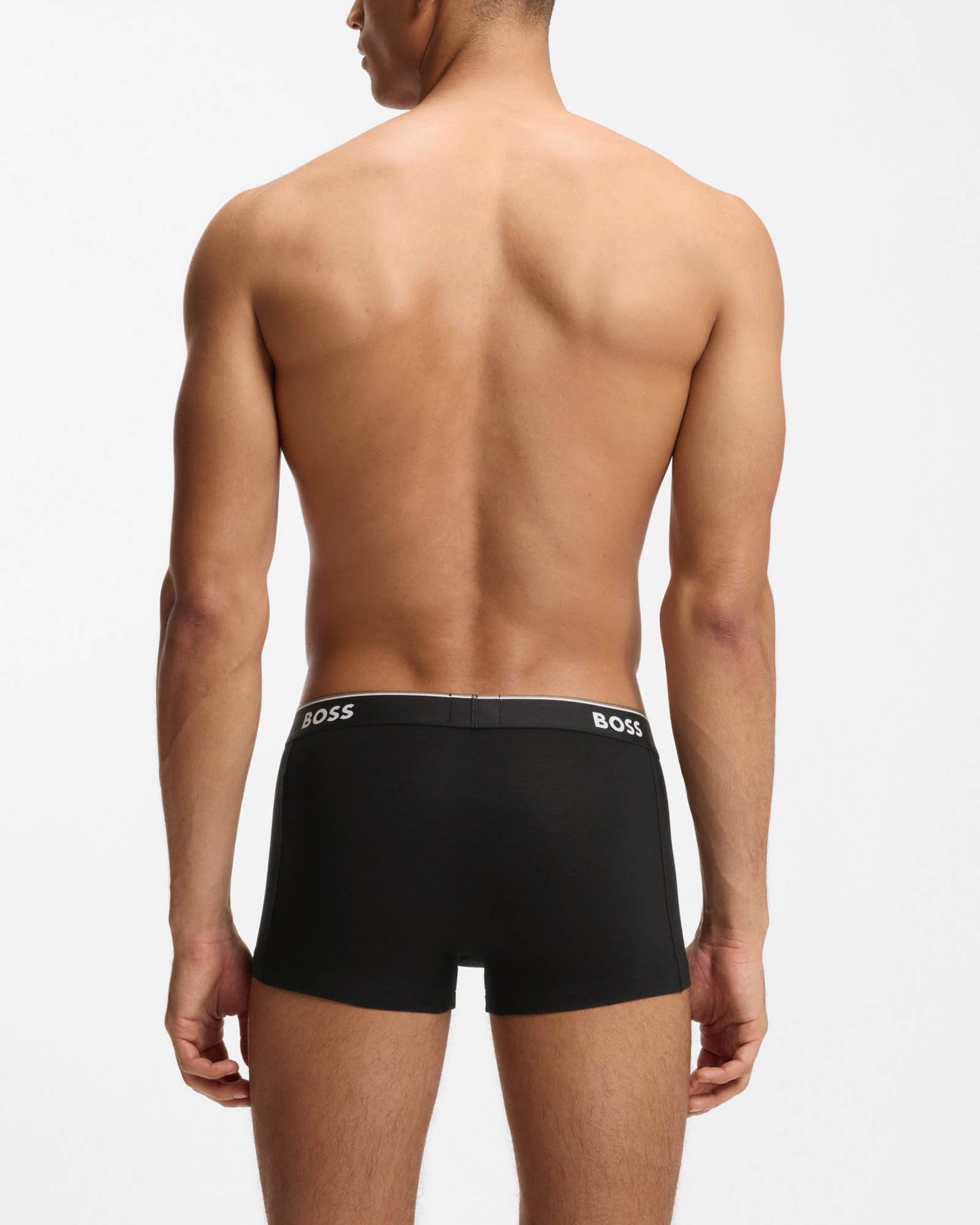 BOSS Orange 3 Pack Mens Power Trunks NOS - Open Grey 061 | CHO | Designer Mens Underwear