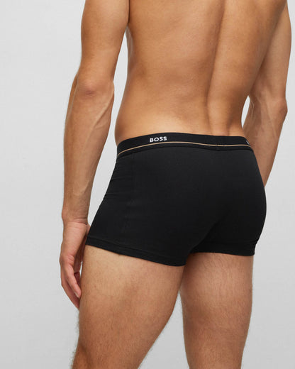 BOSS Orange 5 Pack Mens Essential Trunks NOS - Black 001 | CHO | Designer Mens Underwear