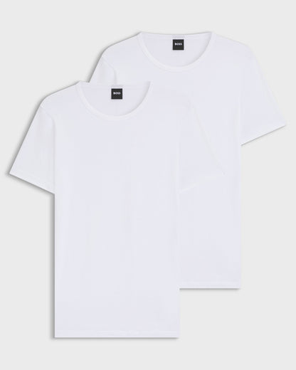 BOSS Orange RN Modern 2-Pack Mens T-Shirts NOS - White 100 | CHO | Designer Mens Short Sleeve T-Shirts & Tops