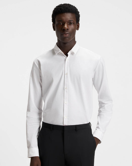HUGO Ero3 Mens Long Sleeve Shirt - Open White 199