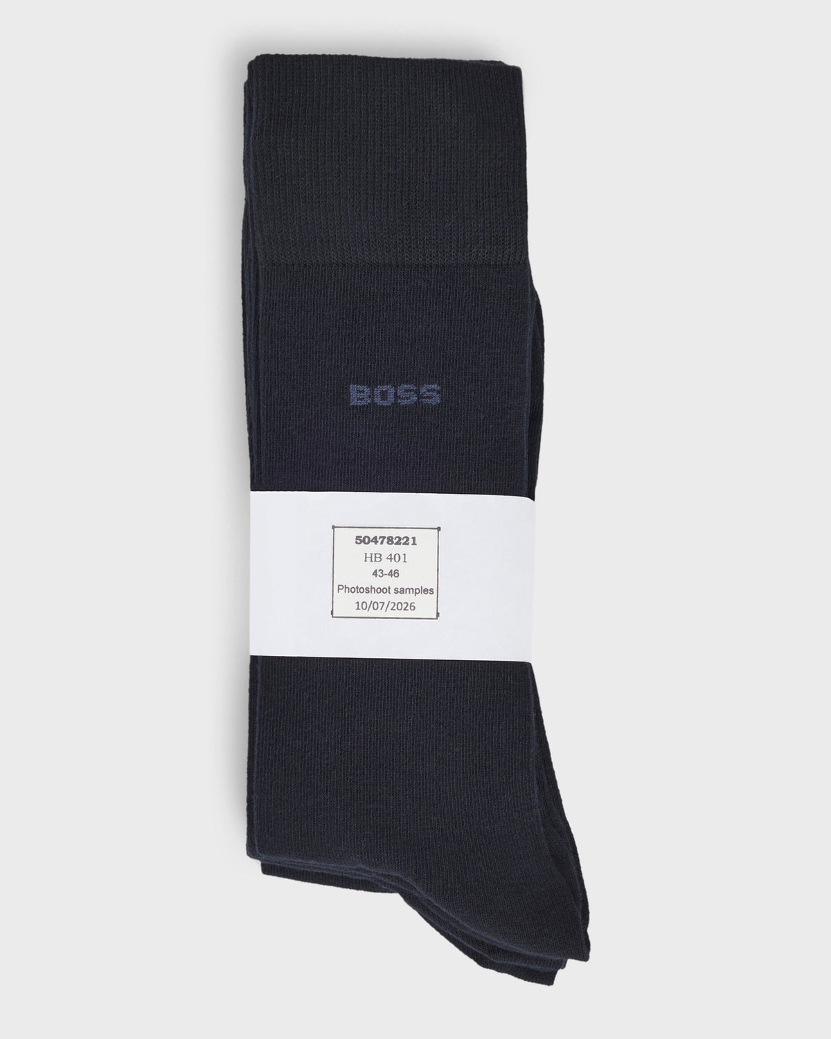 BOSS Orange 5 Pack Regular Length Uni Color Mens Combed Cotton Socks - Dark Blue 401 | CHO | Designer Mens Socks