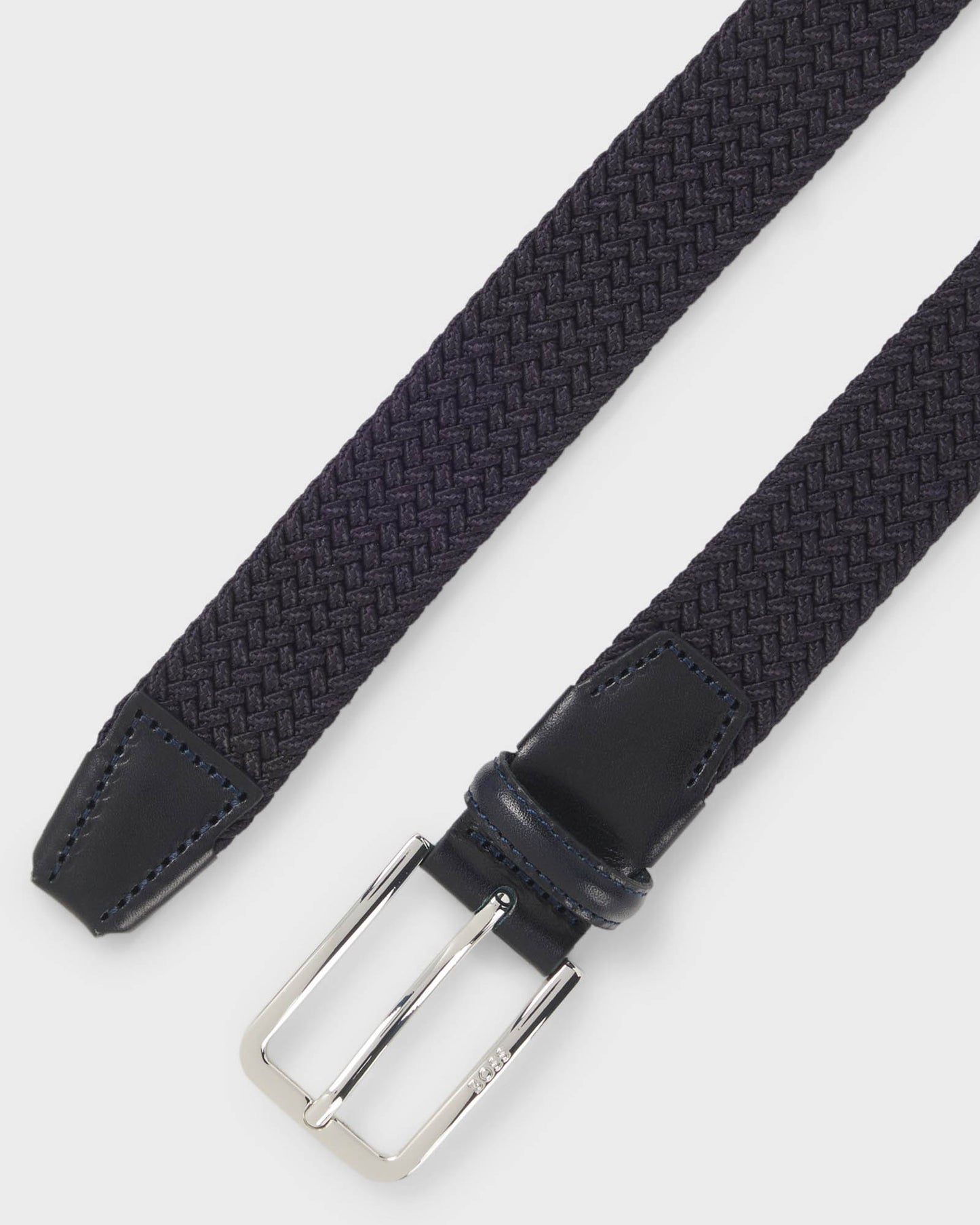 BOSS Orange Clorio Mens Fabric Belt - Navy 410 | CHO | Designer Mens Belts
