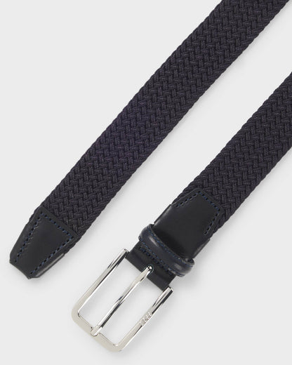 BOSS Orange Clorio Mens Fabric Belt - Navy 410 | CHO | Designer Mens Belts