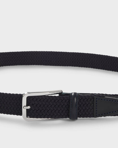 BOSS Orange Clorio Mens Fabric Belt - Navy 410 | CHO | Designer Mens Belts