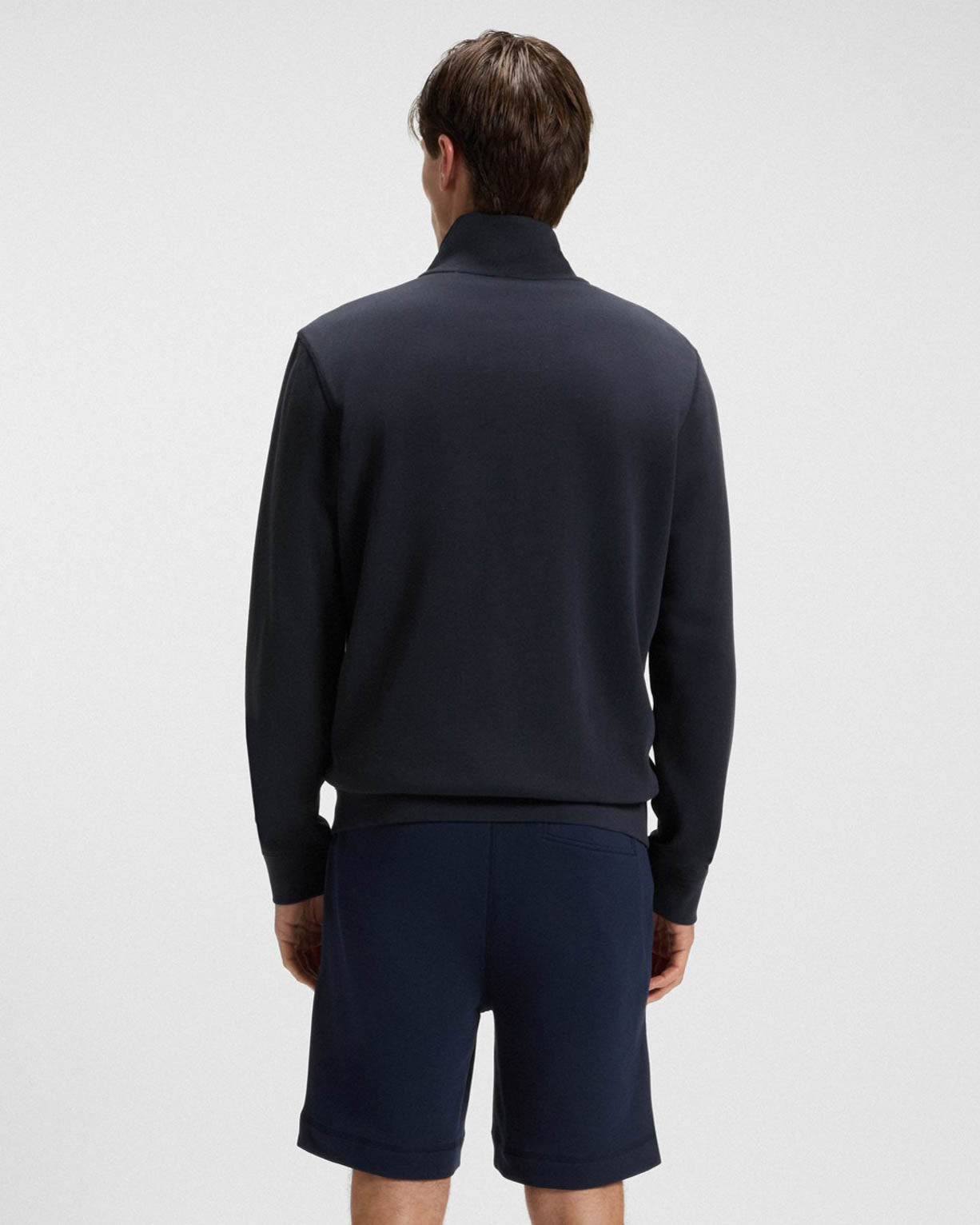 BOSS Orange Zestart Mens Full Zip Sweatshirt - Dark Blue 404