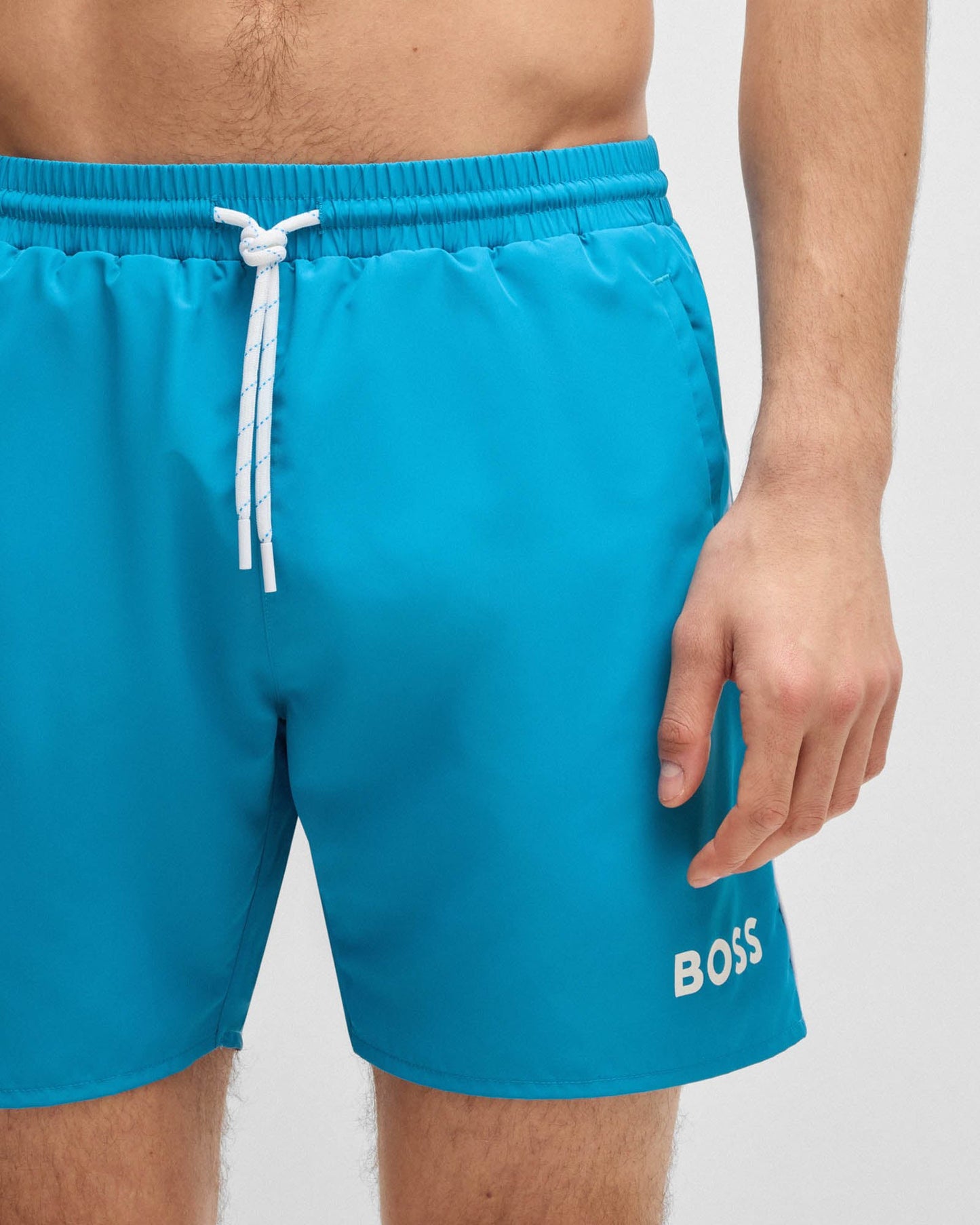 BOSS Orange Starfish Mens Swim Shorts - Turquoise/Aqua 443
