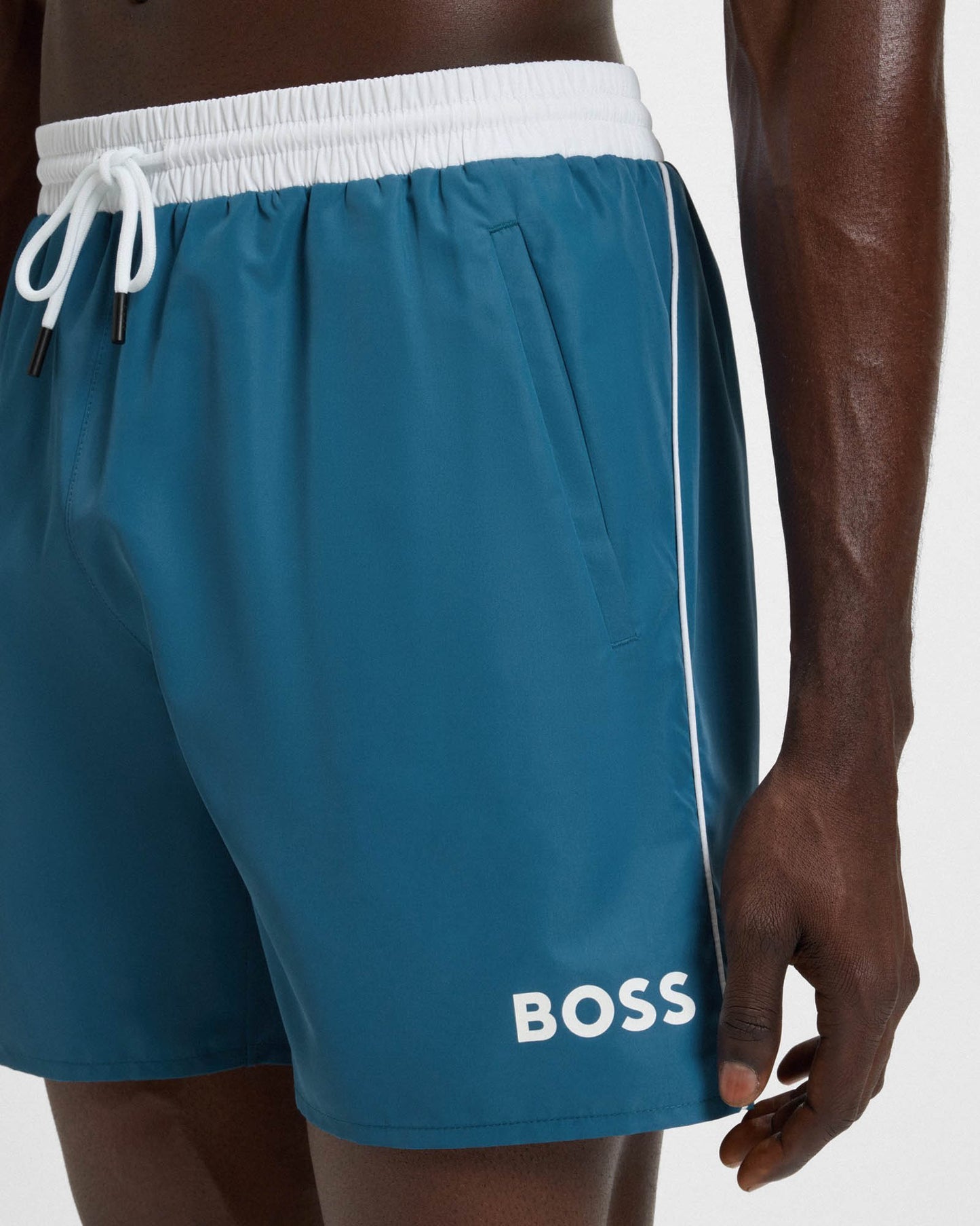 BOSS Orange Starfish Mens Swim Shorts - Open Blue 470
