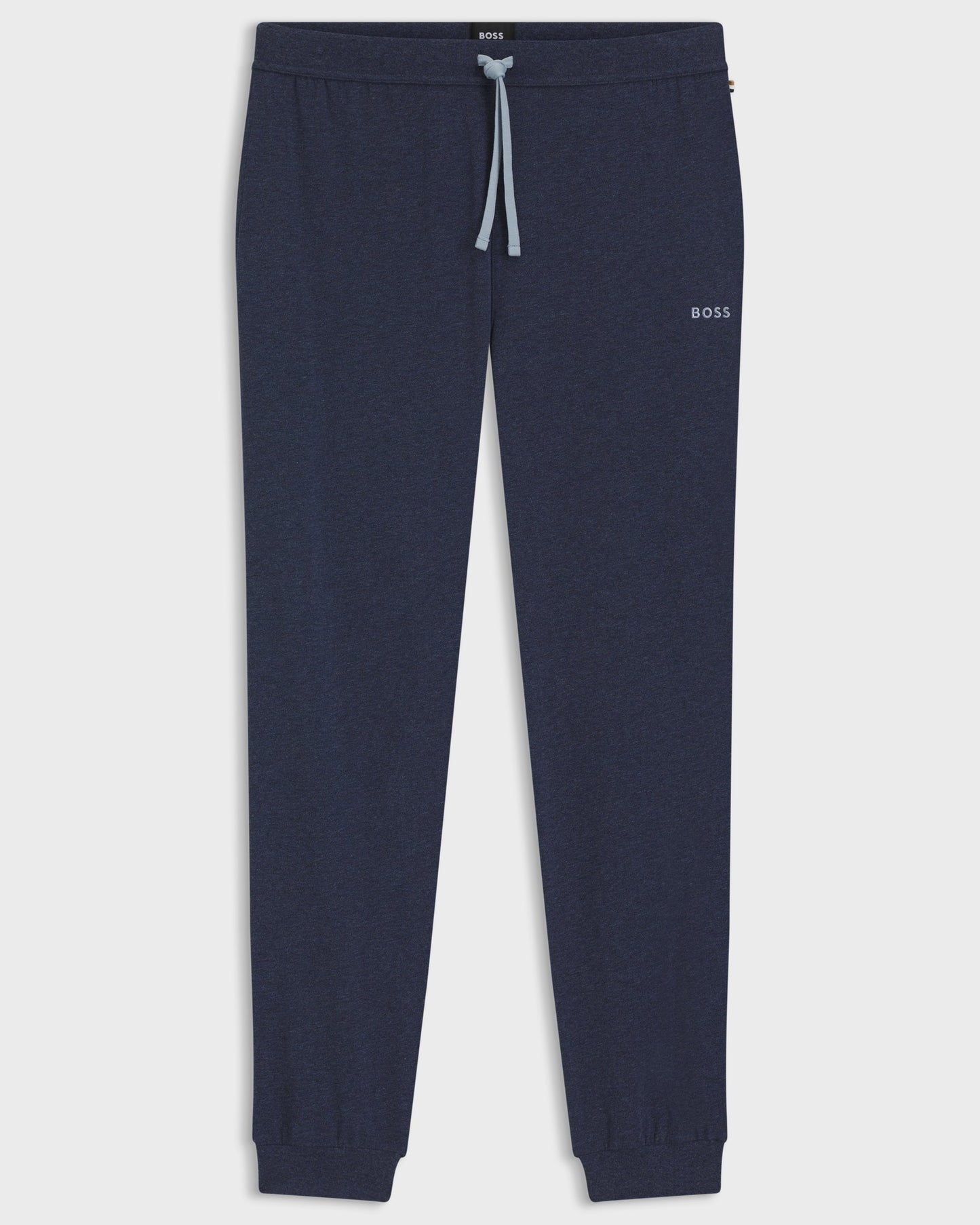 BOSS Orange Mix&Match Mens Logo-Embroidered Loungewear Tracksuit Bottoms in Stretch-Cotton Jersey - Open Blue 460