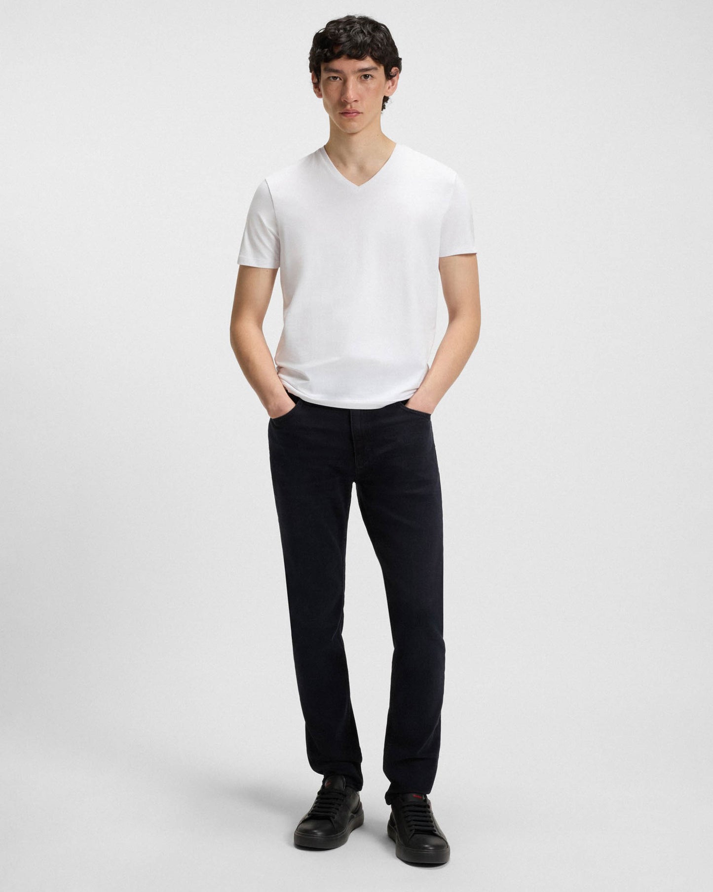 HUGO 734 Mens Extra-Slim-Fit Jeans in Stretch Denim - Dark Blue 403