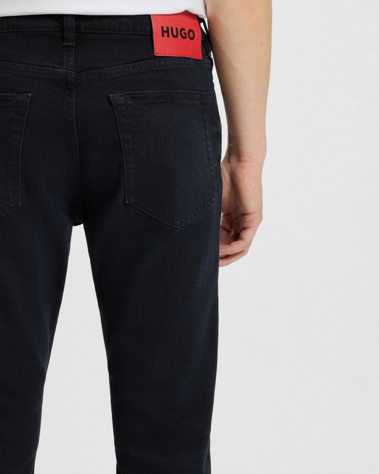 HUGO 734 Mens Extra-Slim-Fit Jeans in Stretch Denim - Dark Blue 403