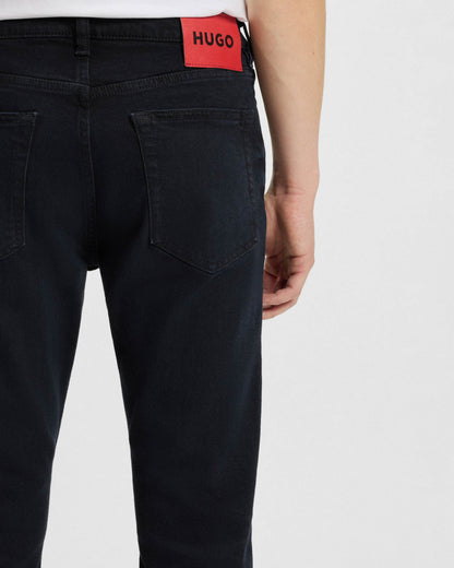 HUGO 734 Mens Extra-Slim-Fit Jeans in Stretch Denim - Dark Blue 403