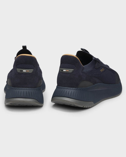 BOSS Orange TTNM EVO Mens Trainers with Knitted Uppers - Open Blue 475