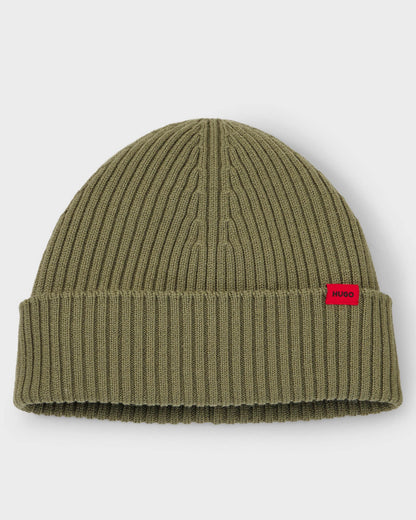 HUGO Xola Mens Beanie - Open Green 389