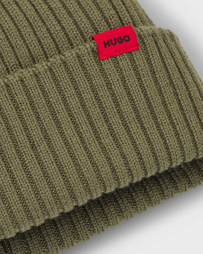 HUGO Xola Mens Beanie - Open Green 389