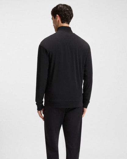 HUGO Laze Mens Zip-Up Loungewear Tracksuit Jacket - Black 001