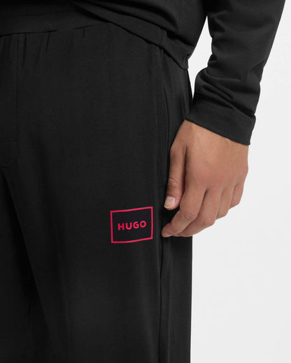 HUGO Laze Mens Loungewear Tracksuit Pants - Black 001