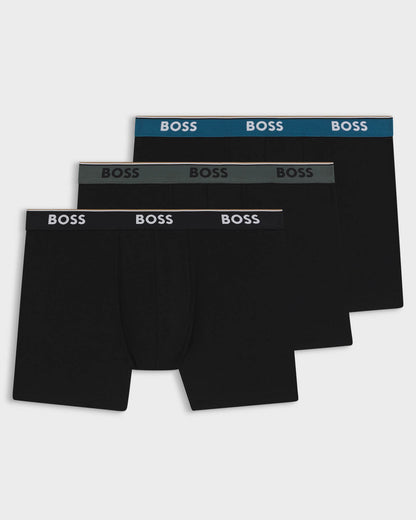 BOSS Orange Power 3-Pack Mens Boxer Briefs - Open Miscellaneous 968