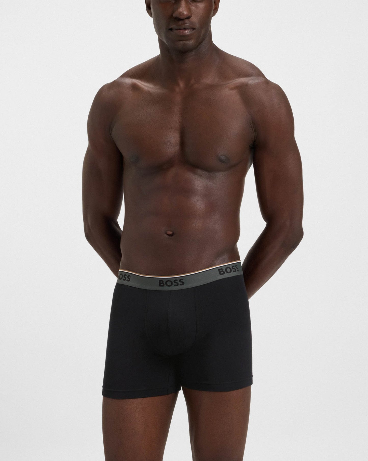 BOSS Orange Power 3-Pack Mens Boxer Briefs - Open Miscellaneous 968
