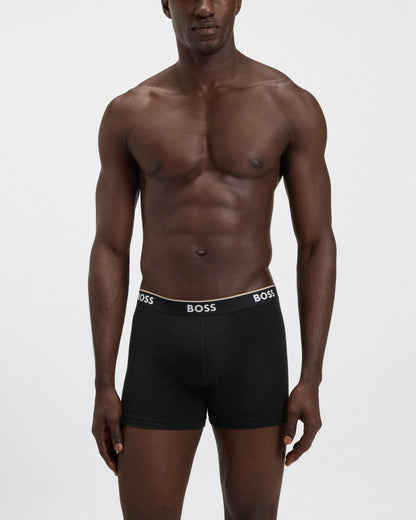 BOSS Orange Power 3-Pack Mens Boxer Briefs - Open Miscellaneous 968