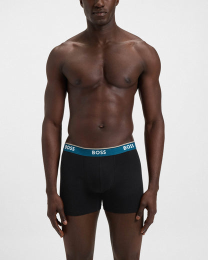BOSS Orange Power 3-Pack Mens Boxer Briefs - Open Miscellaneous 968