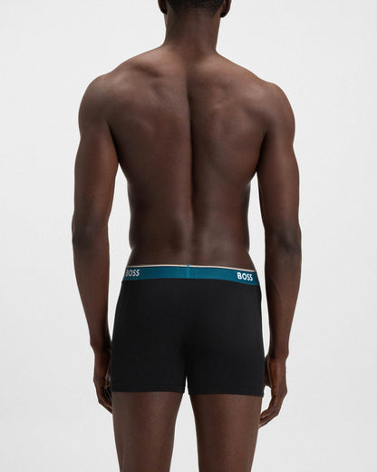 BOSS Orange Power 3-Pack Mens Boxer Briefs - Open Miscellaneous 968