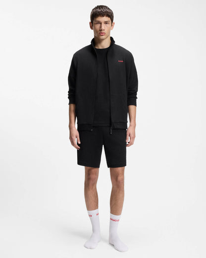 HUGO Austin Mens HUGO Austin Mens HUGO Austin Mens Waffle - Structured Pyjama Shorts with Embroidered Logo | CHO | Designer Mens Pyjamas