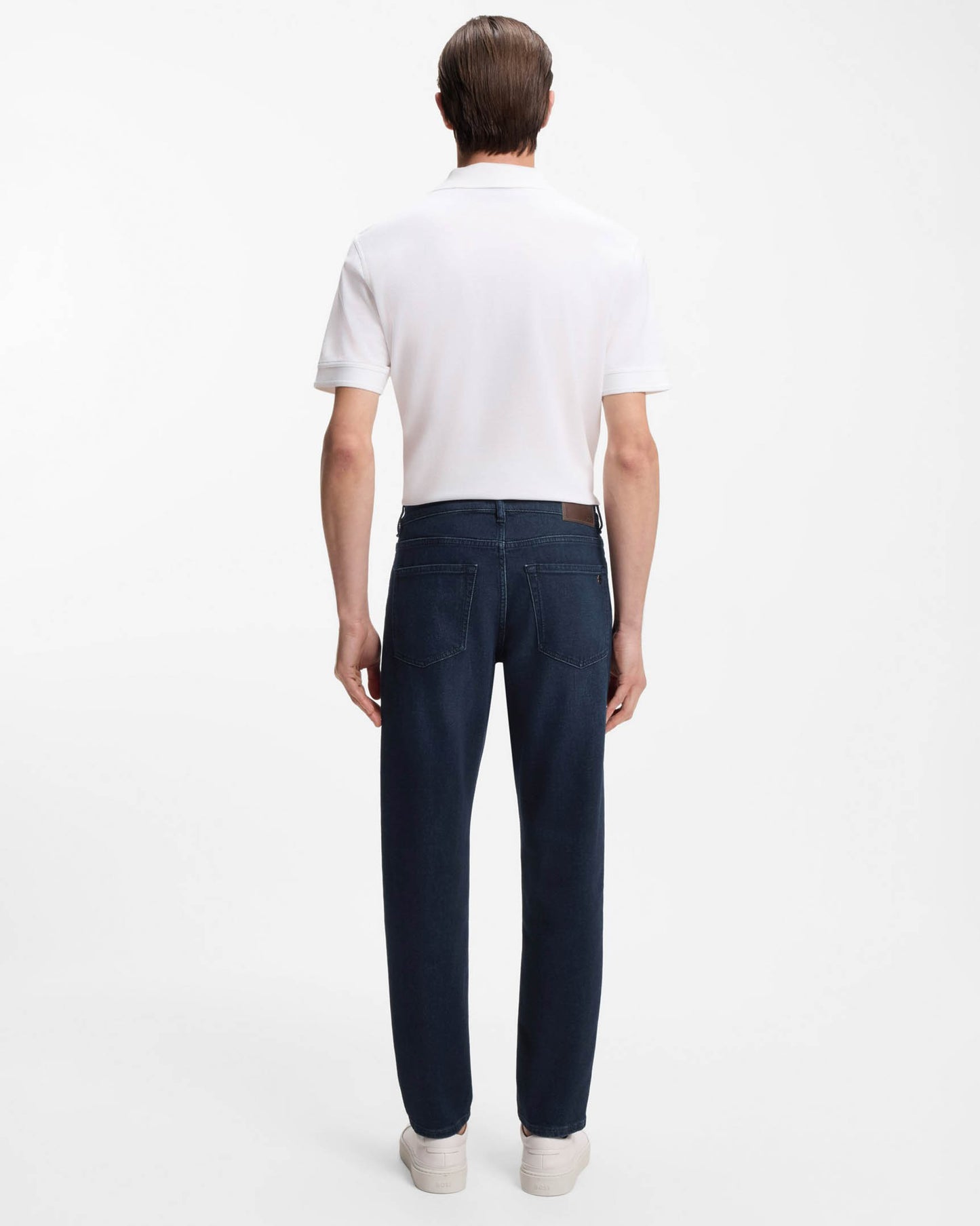 BOSS Orange ONYX BO Mens Tapered-Fit Jeans in Dark-Blue Comfort-Stretch Denim  - Dark Blue 406