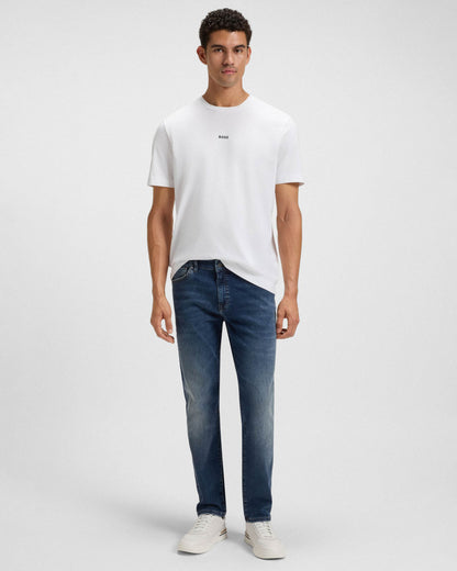 BOSS Orange Re.Maine Mens Regular-Fit Jeans in Super-Stretch Denim - Navy 411