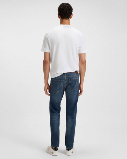 BOSS Orange Re.Maine Mens Regular-Fit Jeans in Super-Stretch Denim - Navy 411