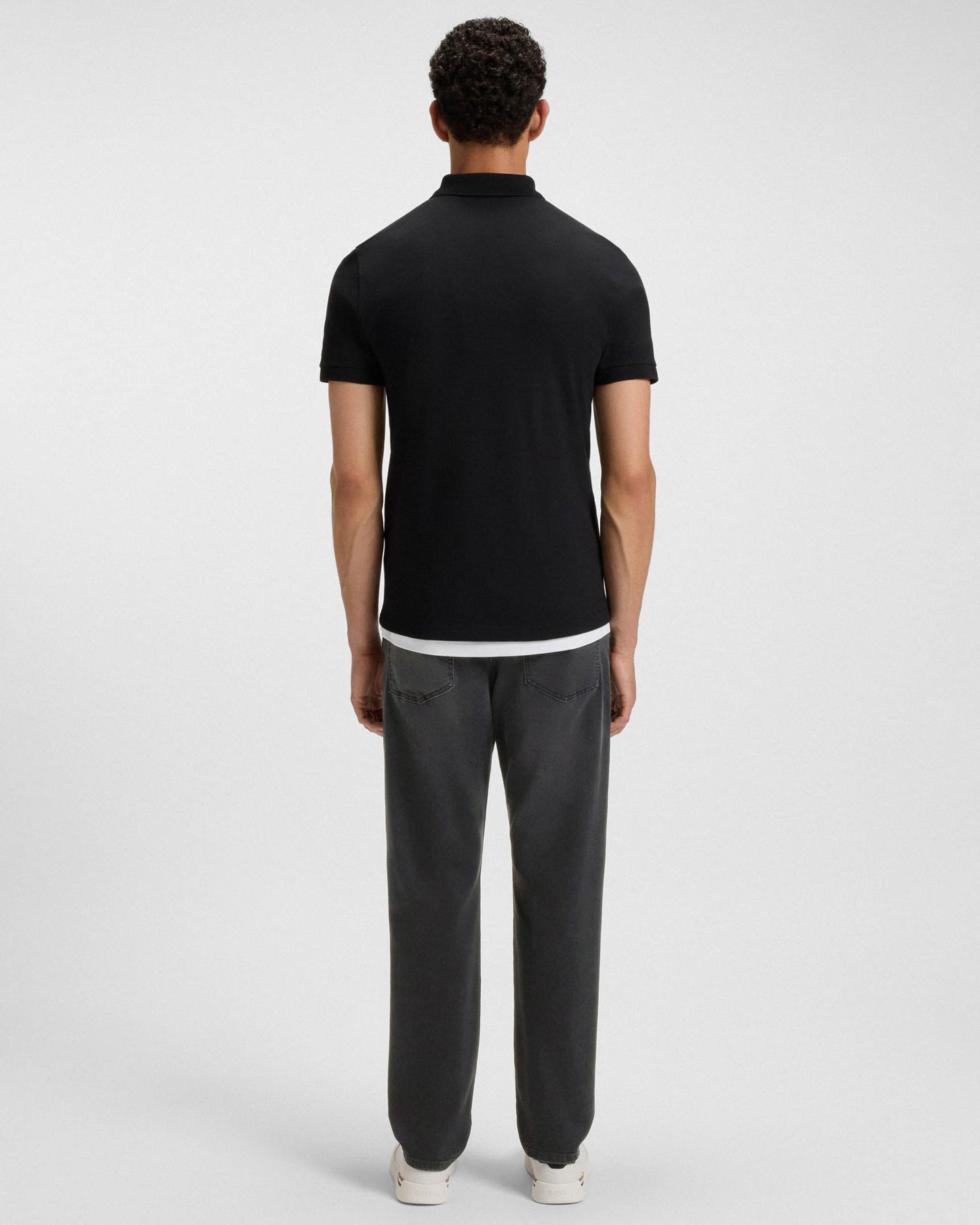 BOSS Orange Re.Maine Mens Regular-Fit Jeans in Super-Stretch Denim - Black 005