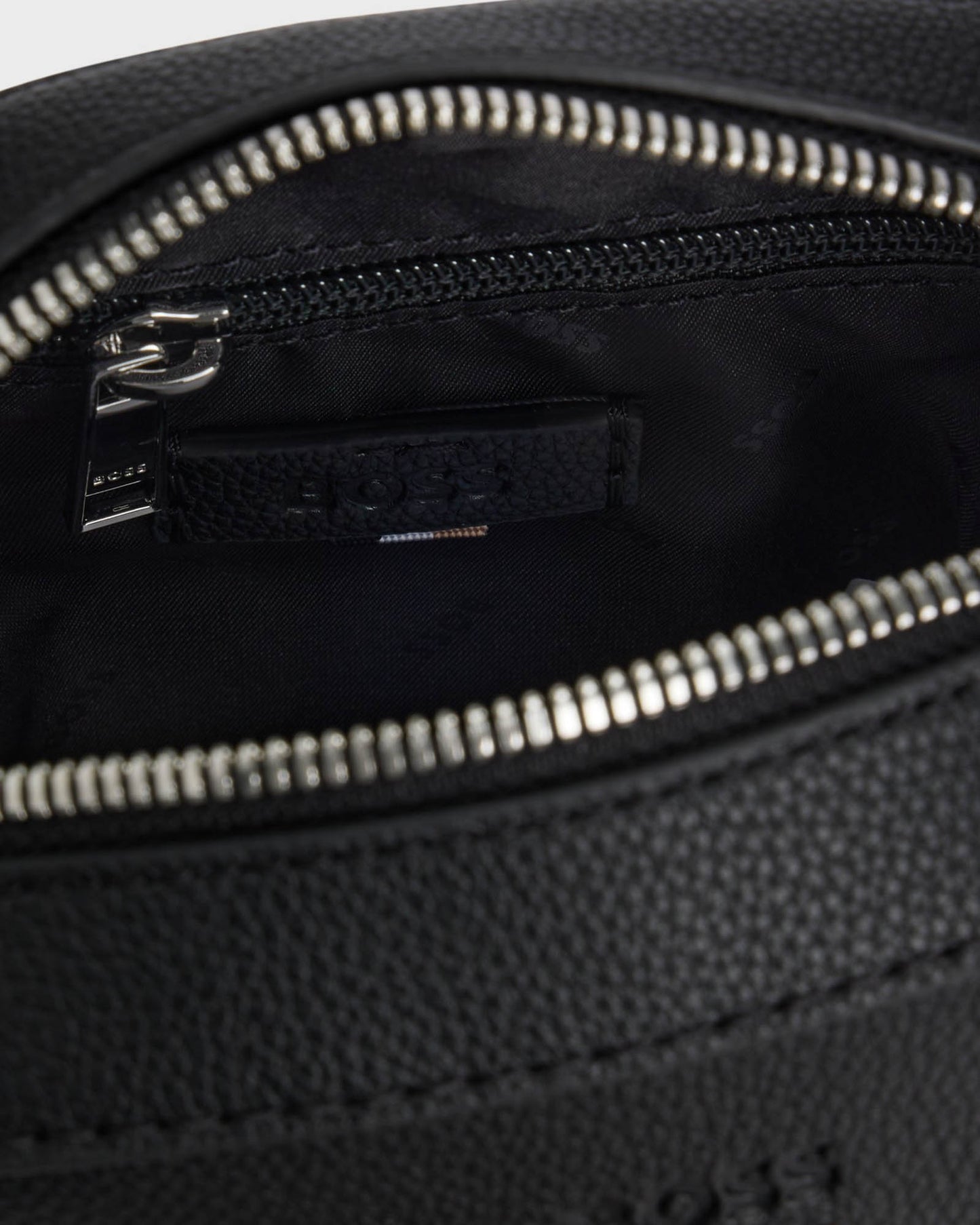 BOSS Orange Ray Mens Reporter Bag with Embossed Logo  - Black 001