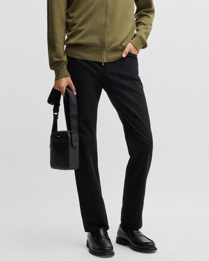 BOSS Orange Ray Mens Reporter Bag with Embossed Logo  - Black 001