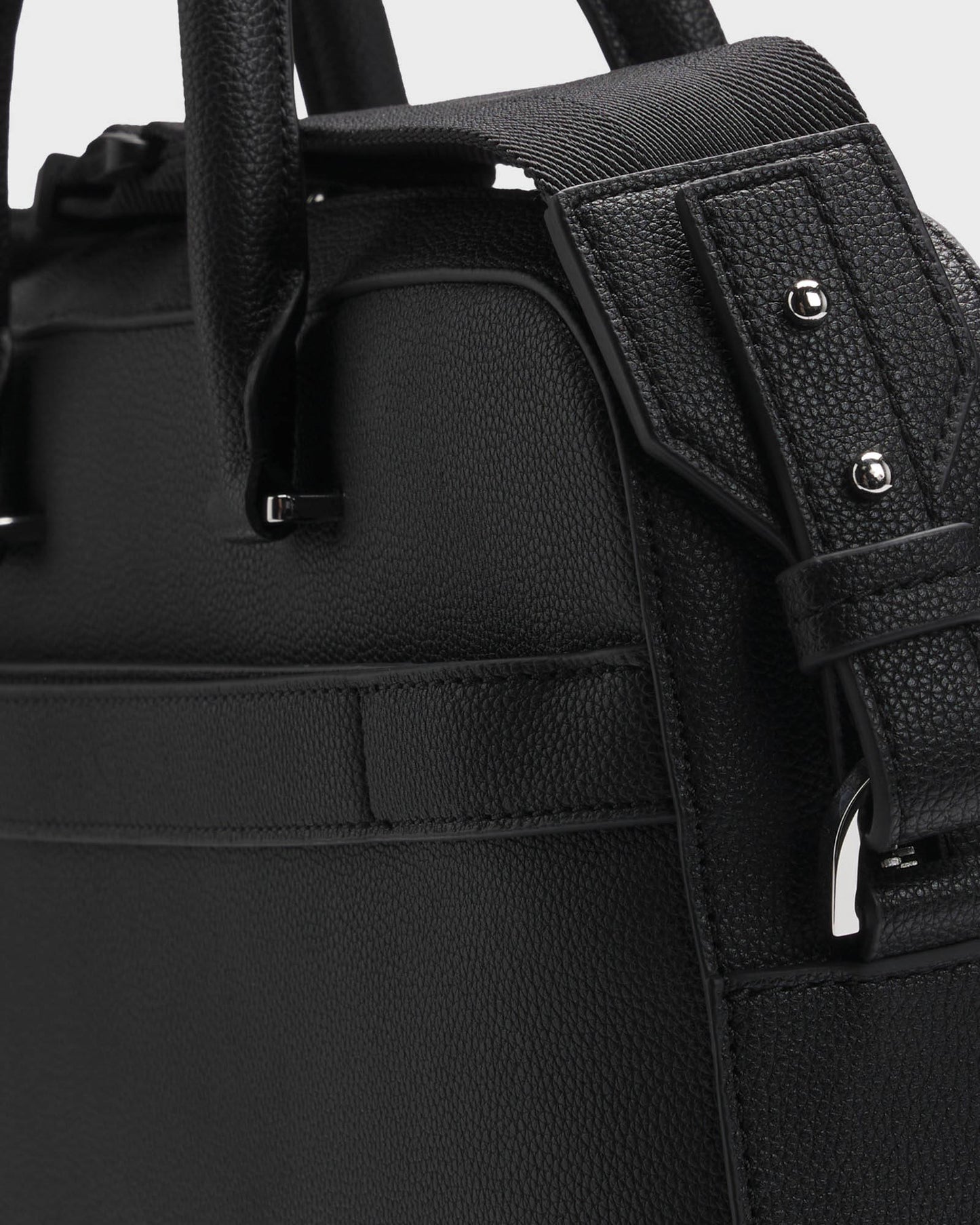 BOSS Orange Ray Mens Document Case in Grained Faux Leather with Signature Trims  - Black 001