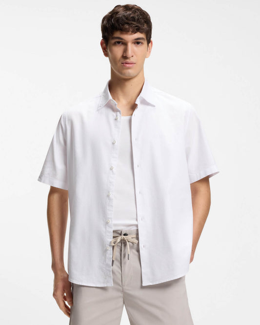 BOSS Orange Rash 2 Mens Short Sleeve Shirt - White 100