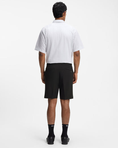 BOSS Green S_Commuter Mens Slim-fit shorts in water-repellent stretch fabric - Black 001