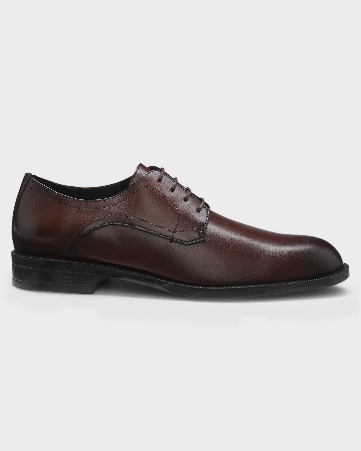 BOSS Orange Tayil Mens Derby Shoes in Dark Brown 205 - Right