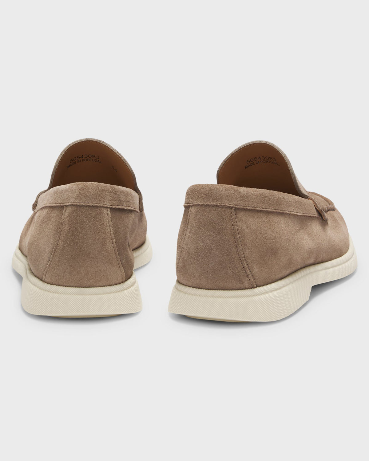 BOSS Orange Sienna Mens Suede Loafers - Medium Beige 262 pair, back