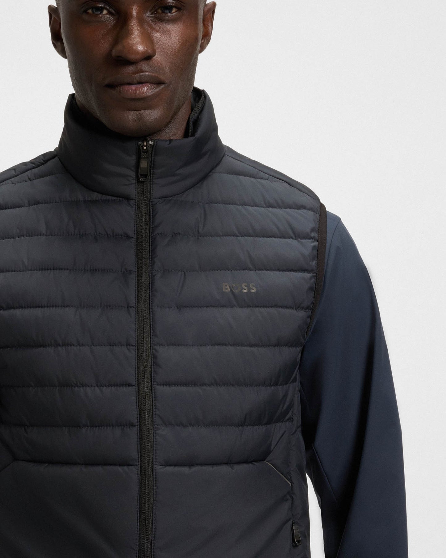 BOSS Green Urbanex Mens Gilet - Dark Blue 402