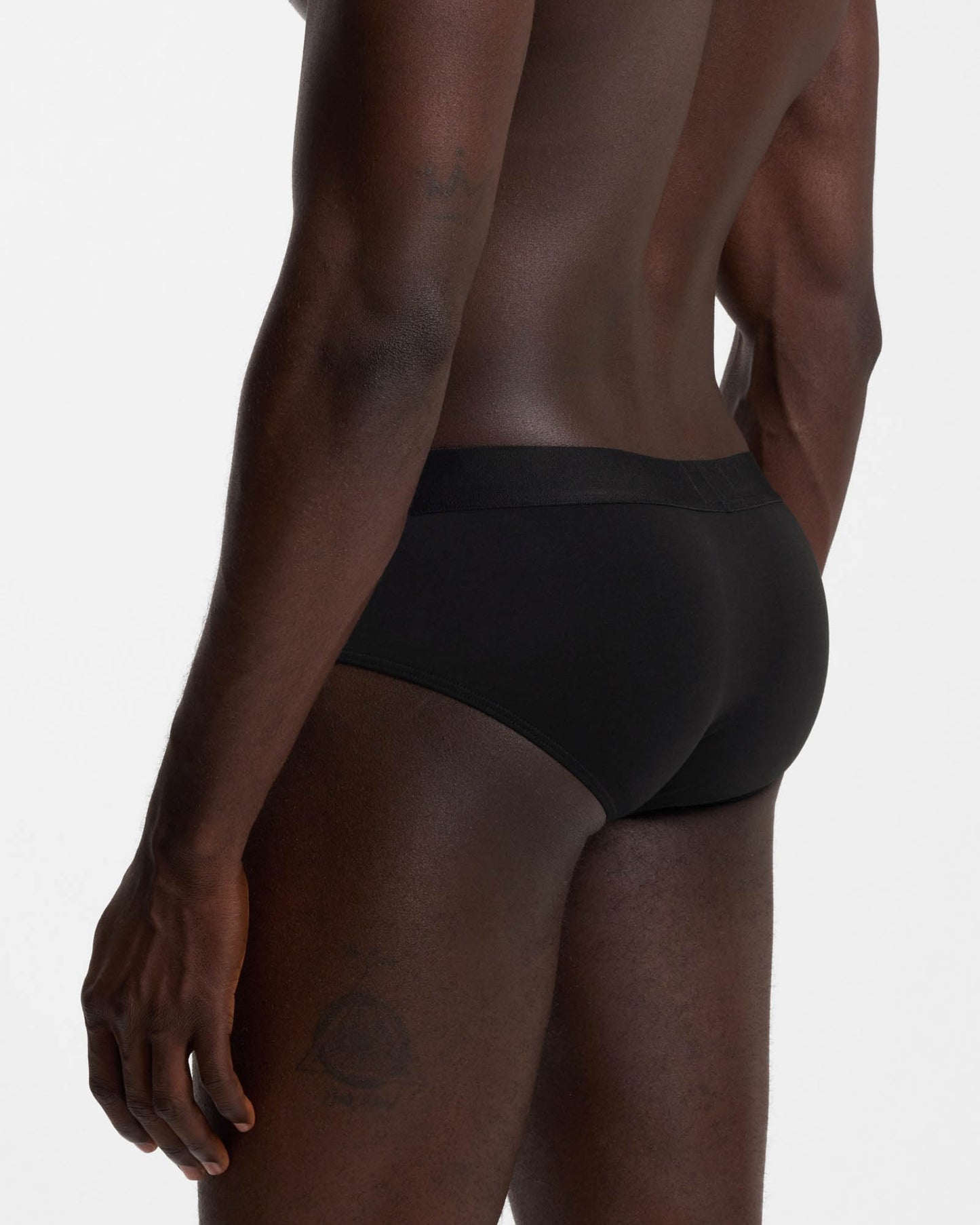 BOSS Orange Three-Pack Low-Rise Briefs in Stretch Cotton - Black 001