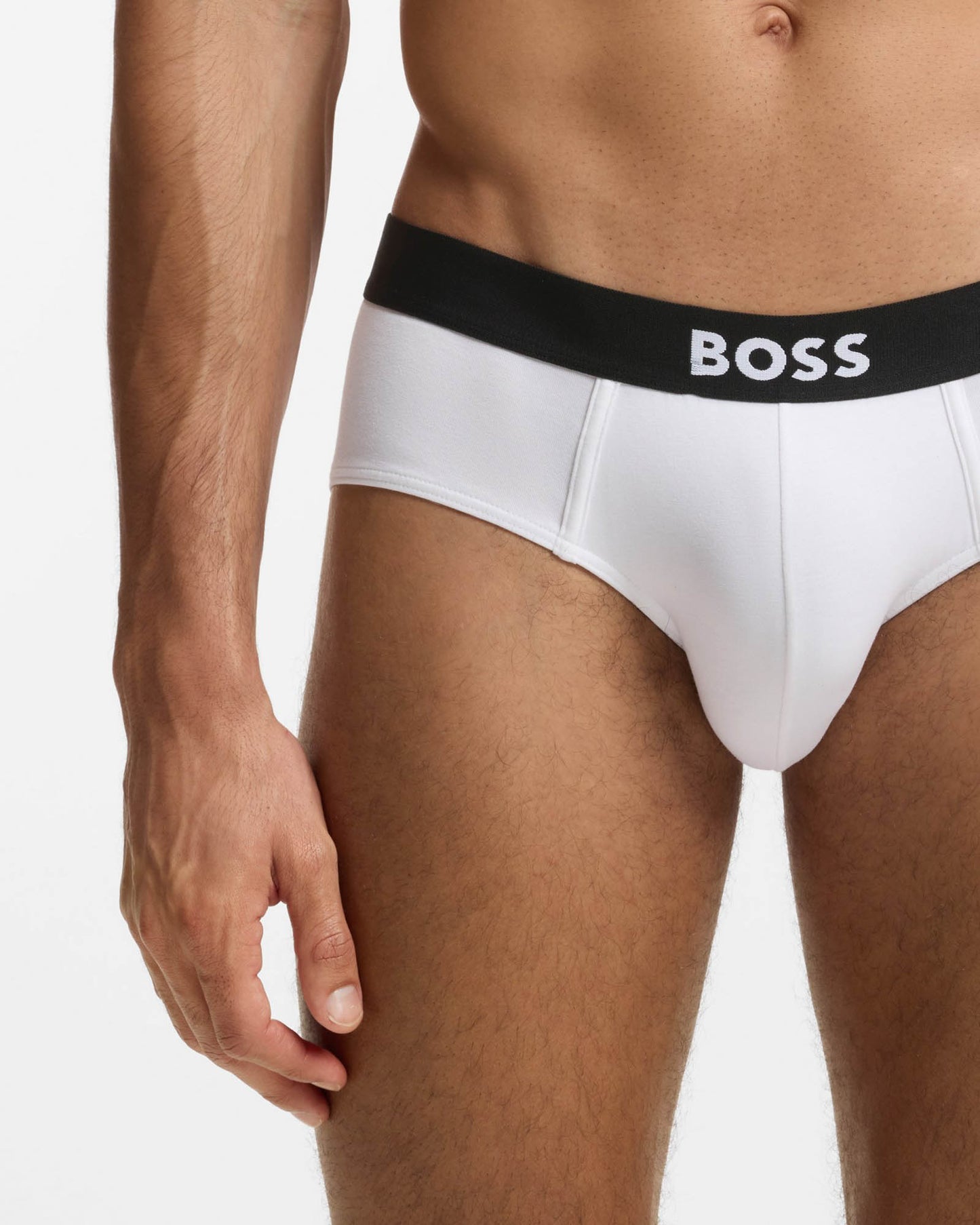 BOSS Orange Three-Pack Low-Rise Briefs in Stretch Cotton - Assorted Pre-Pack 999