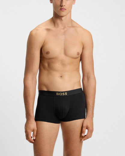 BOSS Orange 3-Pack Gold Logo Mens Trunks - Open Miscellaneous 990
